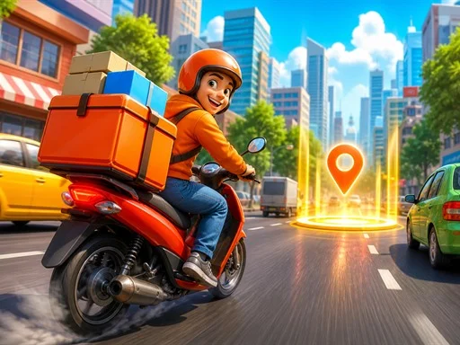 City Delivery Rider Simulator - BRRBET